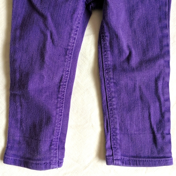 babyGap purple skinny fit denim jeans w adjustable waist 18-24 months baby girl - Picture 8 of 8